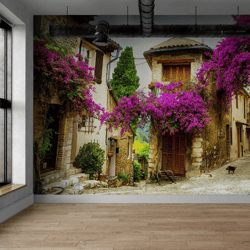 Old Town Provence Wall Mural for Wall Design