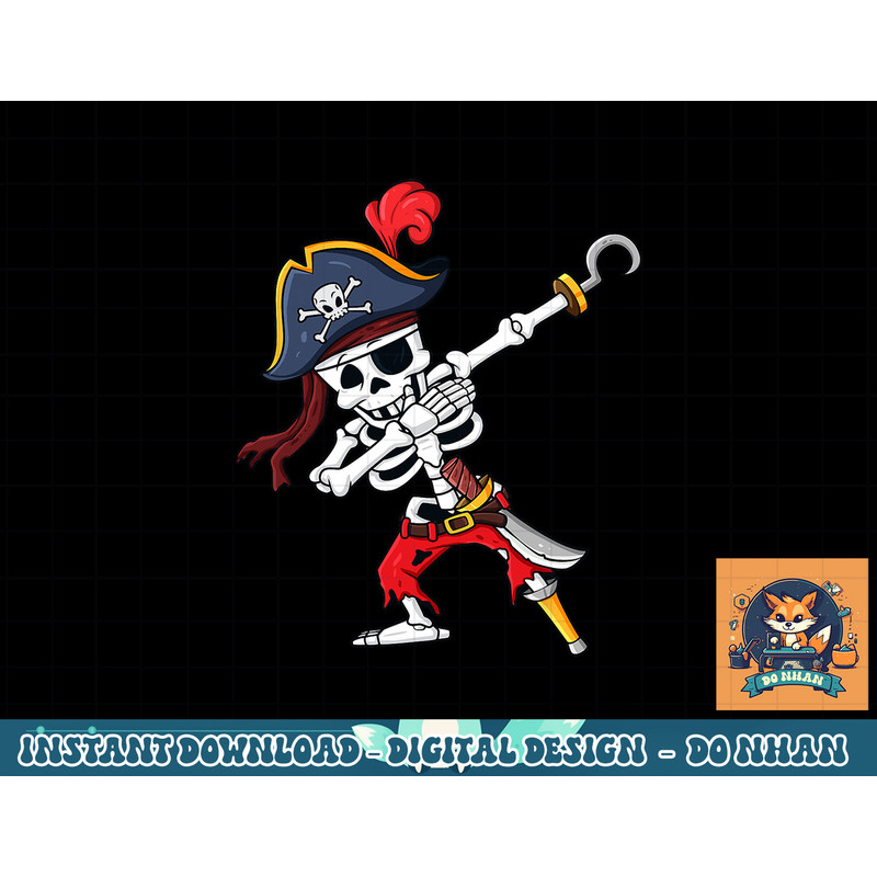 Halloween Dabbing Pirate Skeleton Funny Dab Boys Girls Kids png, sublimation copy.jpg