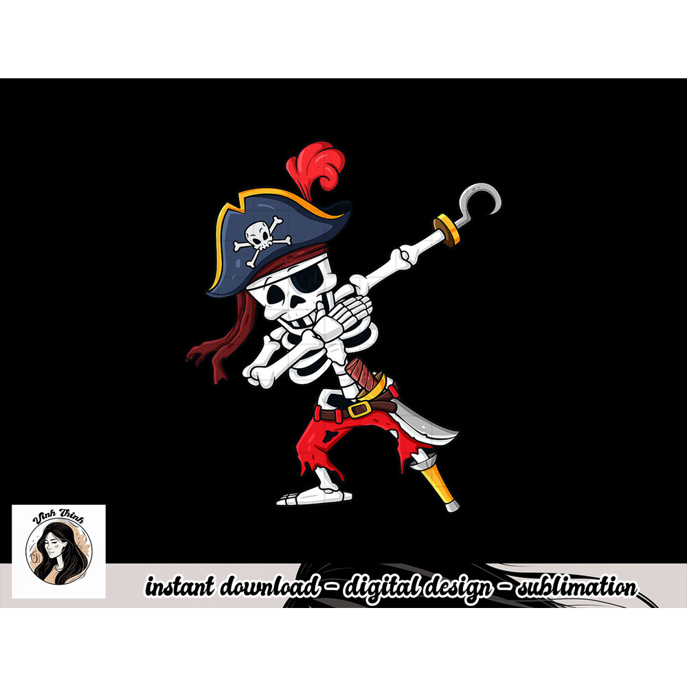 Halloween Dabbing Pirate Skeleton Funny Dab Boys Girls Kids png, sublimation copy.jpg