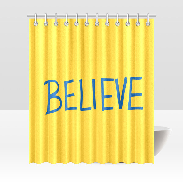 Believe Sign Ted Lasso Shower Curtain.png