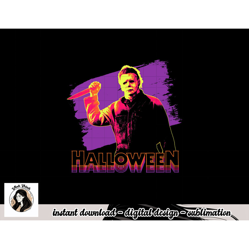 Halloween Michael Myers Neon Portrait png, sublimation copy.jpg