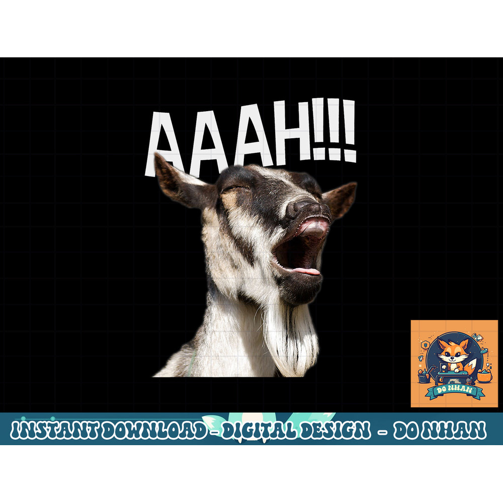 Halloween Screaming Goat AAAH    - Funny Crazy Goat png, sublimation copy.jpg