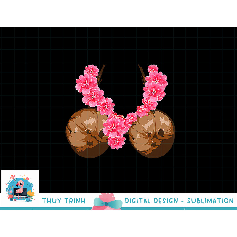 Hawaiian Coconut Bra Shirt Cool Halloween Flowery png, sublimation copy.jpg