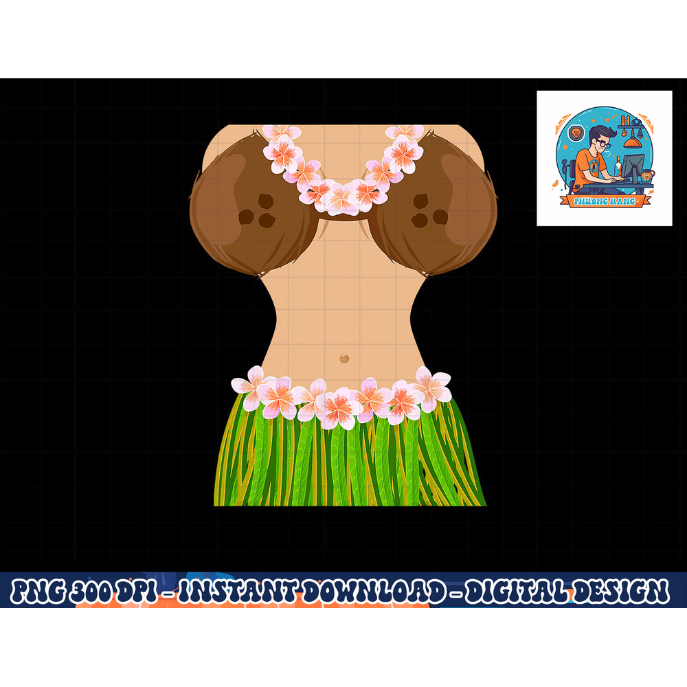 Hawaiian Coconut Shell Bra Funny Halloween Party png, sublimation copy.jpg