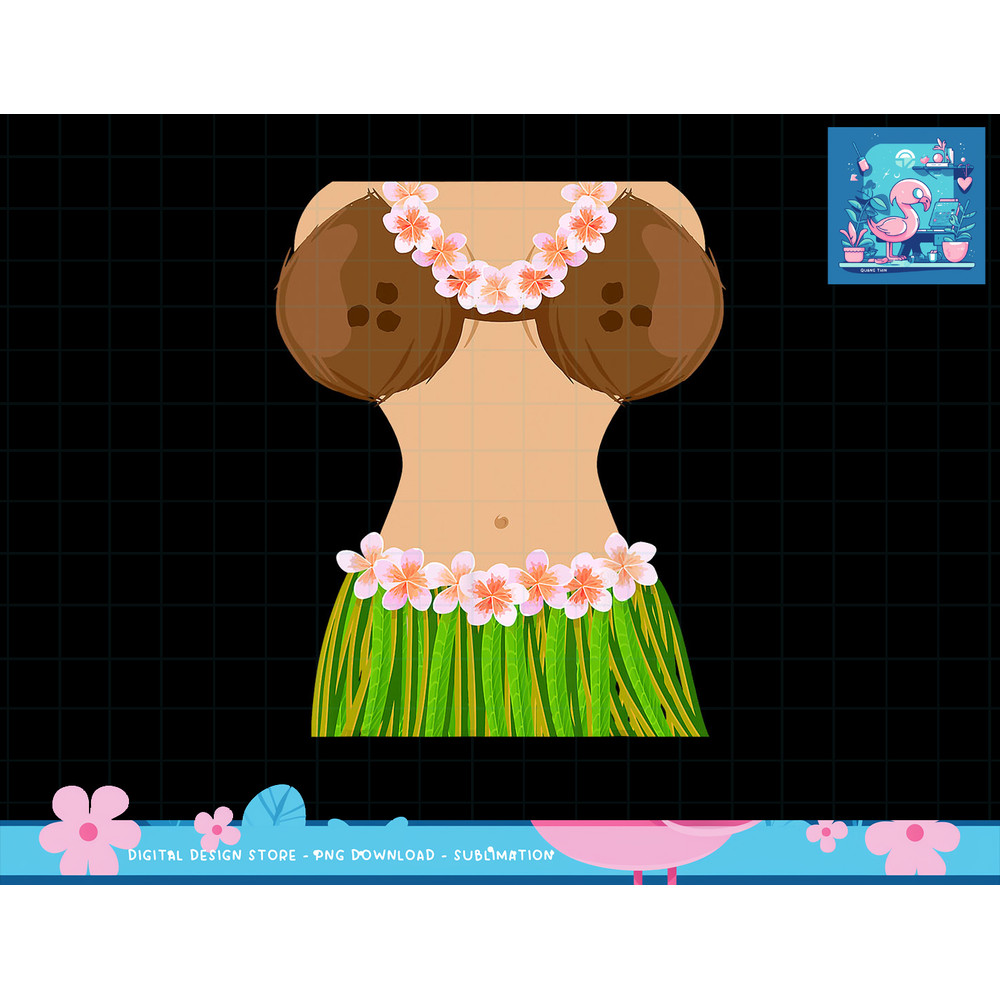 Hawaiian Coconut Shell Bra Funny Halloween Party png, sublimation copy.jpg