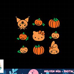 hello kitty my melody kuromi pumpkins halloween png, sublimation copy