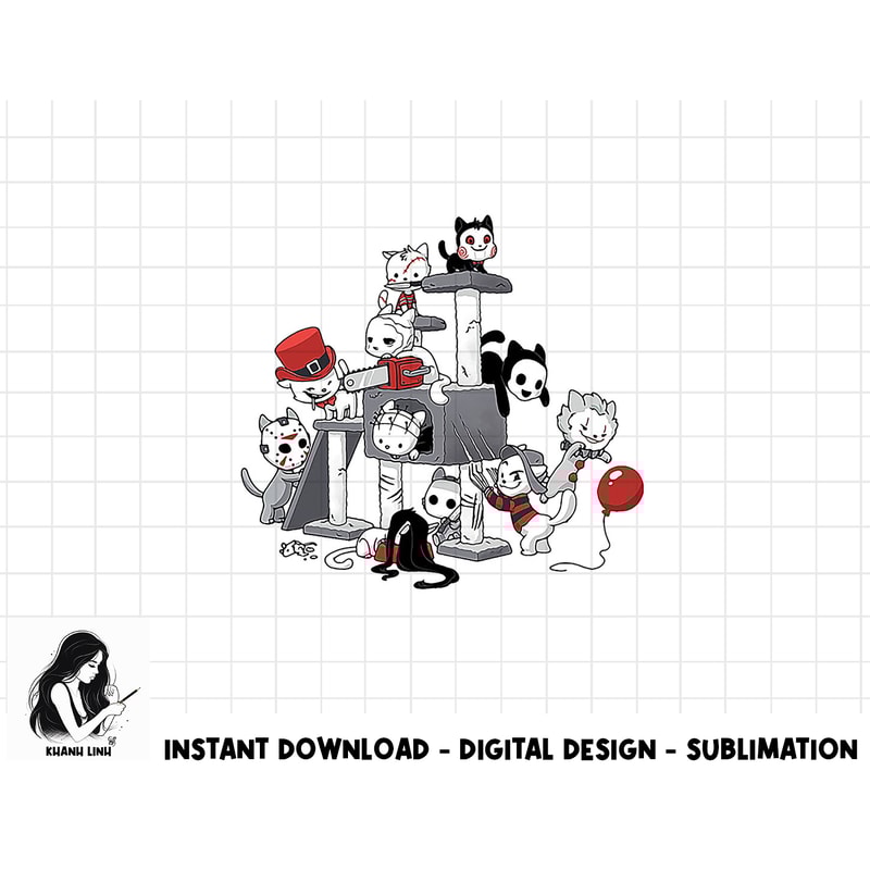 Horror Movies Cat Funny Halloween png, sublimation copy.jpg