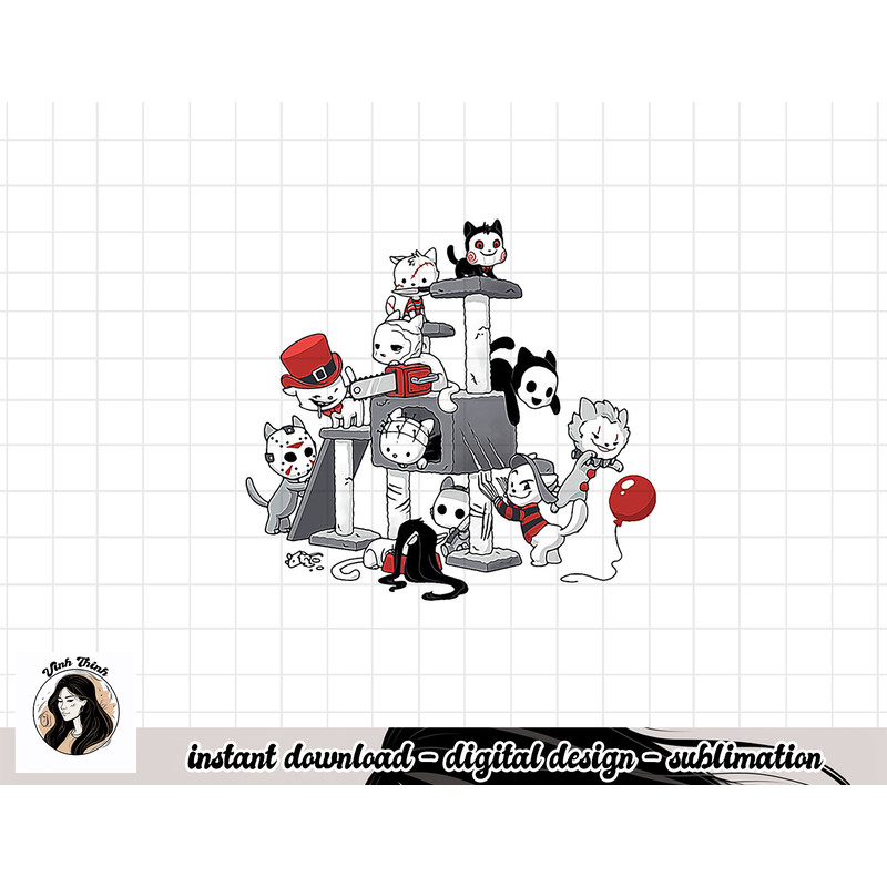 Horror Movies Cat Funny Halloween png, sublimation copy.jpg