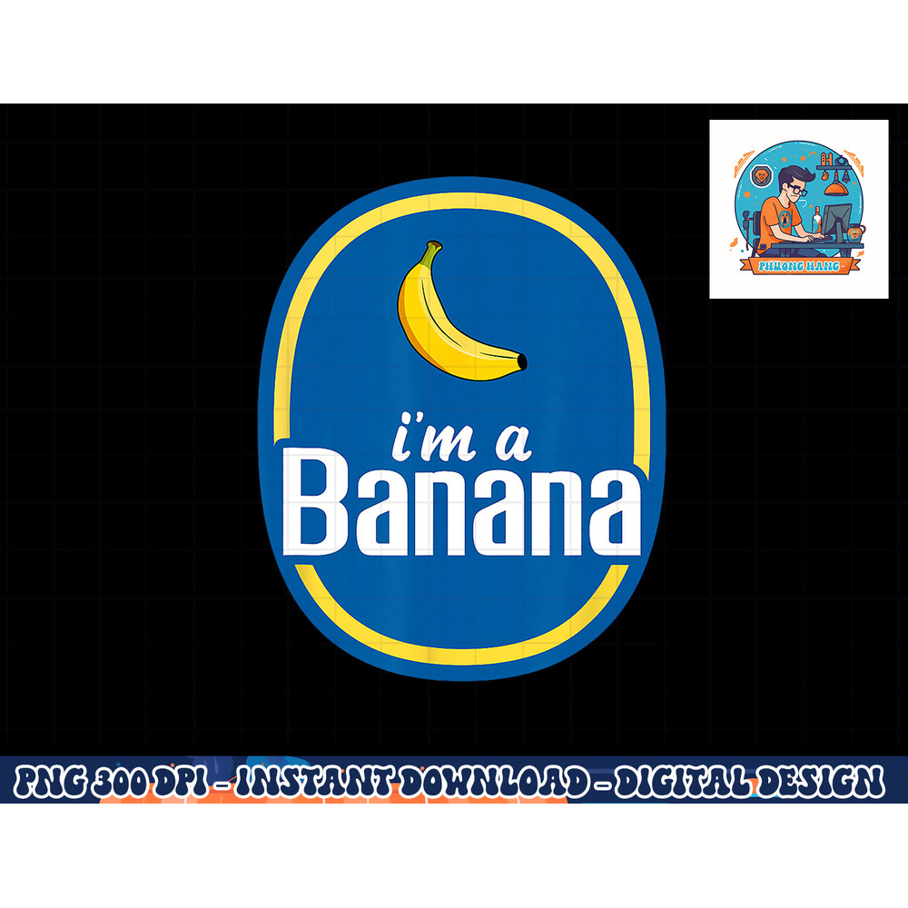 I m A Banana Costume Halloween Fruit Sticker Yellow Funny png, sublimation copy.jpg