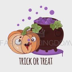 pumpkin potion halloween cartoon vector illustration set