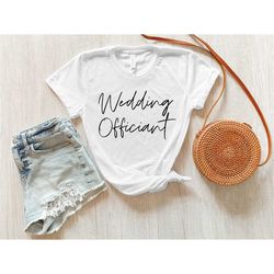 Wedding Officiant Shirt, Thank You Officiant Tee, Wedding Minister gift, Will you mary us tee for Wedding Officiant, Off