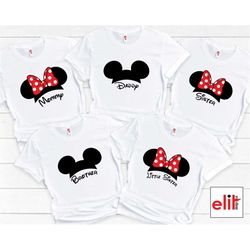 Disney Ears Shirt, Disney Matching Mouse Shirts, Custom Disney Shirt, Disney Trip Shirts, Disney Shirt, Disney Family Ap