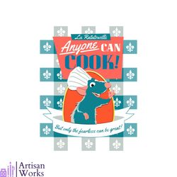 disney pixar ratatouille remy mouse chef svg anyone can cook svg