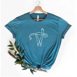 middle finger uterus-tshirt pro choice tee protester shirt women revolt march for womans rights protest political march