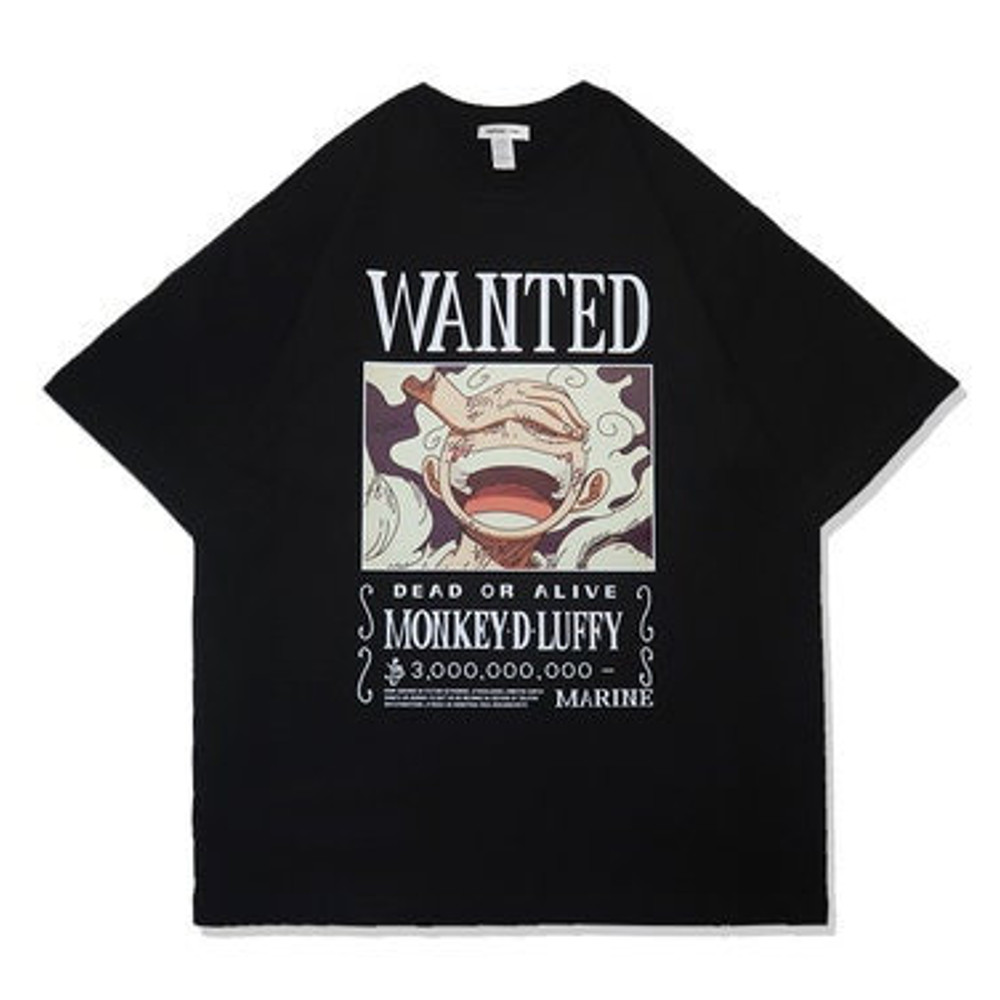 Luffy Wanted Poster Printed T-Shirt King of The Pirates T-Shirt Pirate Anime T-Shirt Luffy Gear 5 T-Shirt Sun God Nika T-Shirt - 2.jpg