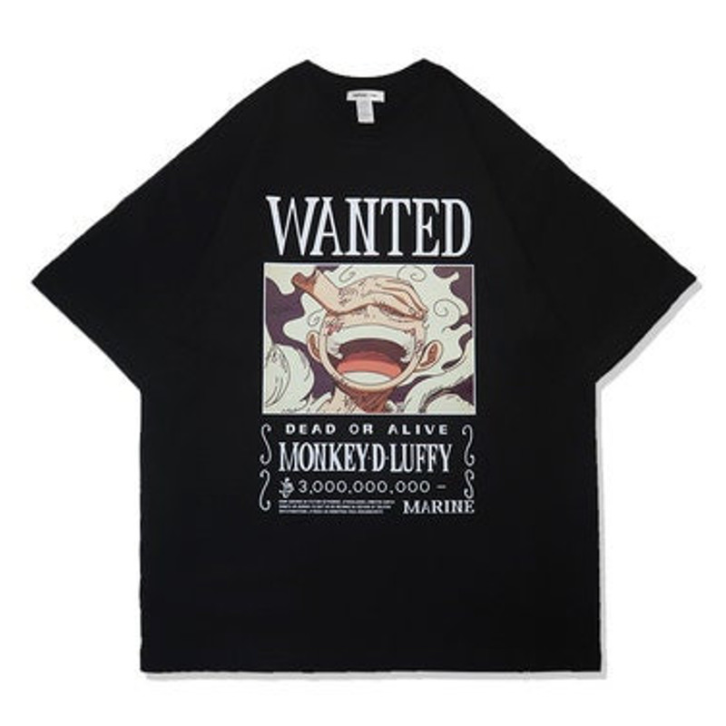 Luffy Wanted Poster Printed T-Shirt King of The Pirates T-Shirt Pirate Anime T-Shirt Luffy Gear 5 T-Shirt Sun God Nika T-Shirt - 2.jpg