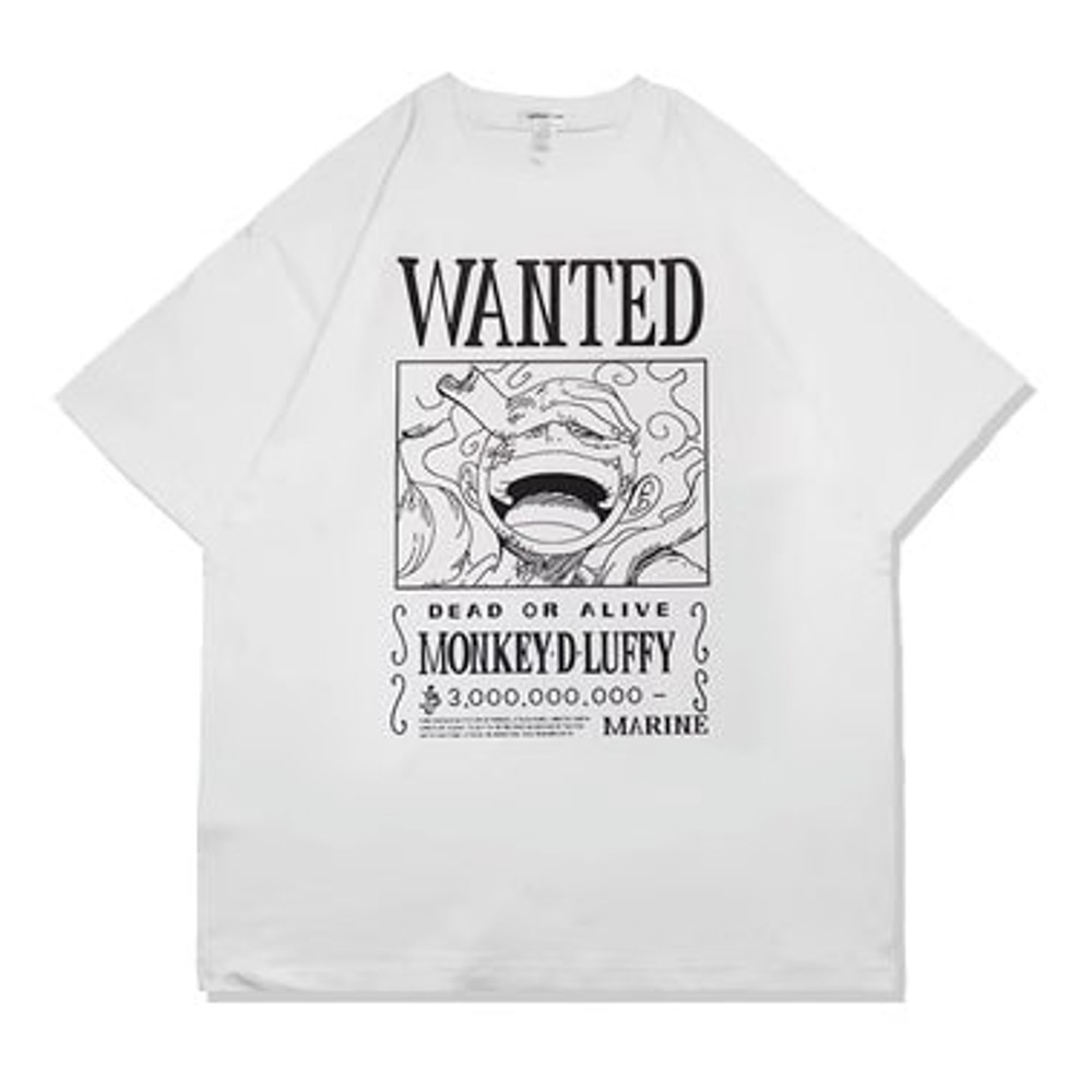 Luffy Wanted Poster Printed T-Shirt King of The Pirates T-Shirt Pirate Anime T-Shirt Luffy Gear 5 T-Shirt Sun God Nika T-Shirt - 3.jpg