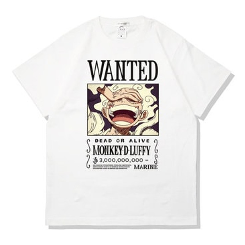 Luffy Wanted Poster Printed T-Shirt King of The Pirates T-Shirt Pirate Anime T-Shirt Luffy Gear 5 T-Shirt Sun God Nika T-Shirt - 4.jpg