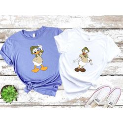 disney daisy and donald duck shirts, daisy duck donald duck matching shirts, disney safari shirt, disney trip shirt, ani