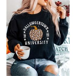 halloweentown university sweatshirt, halloween town est 1998 sweatshirt, pumpkin shirt, womens halloween sweatshirt, fal