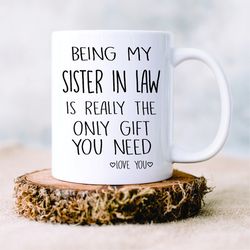 sister in law, sister in law birthday gift, personalized gift for women, christmas gift, birthday gift, for sister in la