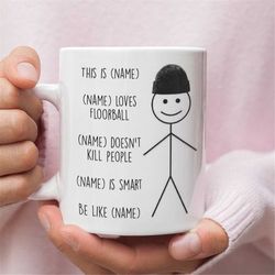 personalized floorball gift, floorball gift for men and women, floorball gifts for dad, for those gift for who love floo