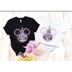 disney castle shirt, mickey and castle shirt, disney magic kingdom shirt, disney trip shirt, disney family vacation shir