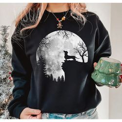retro dachshund at the moon t-shirt, dachshund and moon t-shirt, moon t-shirt, funny dachshund dog shirt