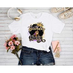 birthday queen shirt, black queen birthday shirt, afro woman birthday shirt, afro queen birthday shirt, birthday diva sh