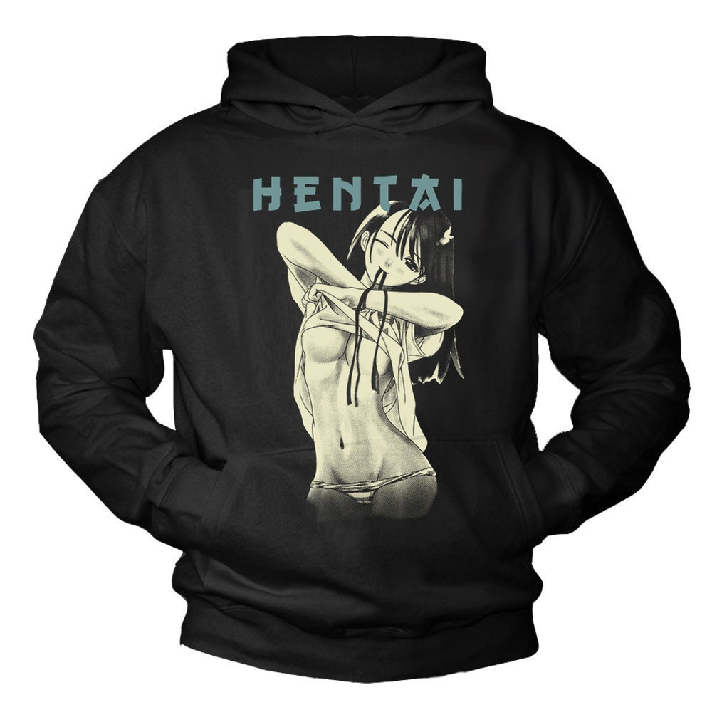 Anime Gifts for Men Hoodie Manga Sweatshirt Sweater Comic Nerd Shirt Hooded Black S-XXXXL - 1.jpg