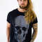 Cool Punk Biker T-Shirt for Men with Skull print grey, HALLOWEEN Size S-XXXXXL - 2.jpg