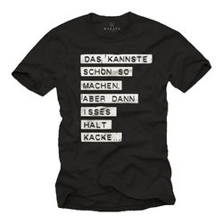 funny mens t-shirt with german slogan - you can do it that way but than it sucks - black s-xxxxxl