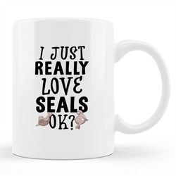 seal mug, seal gift, seal lover gift, cute seal mug, sea lion mug, funny seal mug, seal lover mug, seal coffee, seal cup
