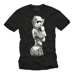 tattoo trooper - ink t-shirt for men black - cool gift idea for him s-xxxxxl