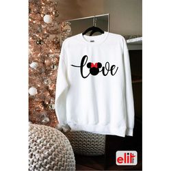 mickey love sweatshirt, disney love sweatshirt, disneyworld couples sweatshirt, best couples sweatshirt, gift unisex swe