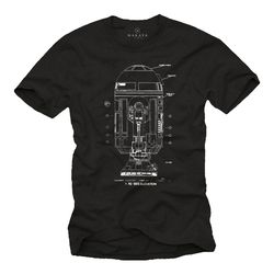 cool gifts for nerds and geeks - vintage android gamer t-shirt black s-xxxxxl