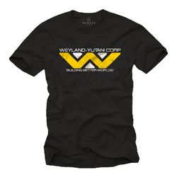 makaya mens t-shirt alien logo - weyland yutani corp black cool slogan s-xxxxxl
