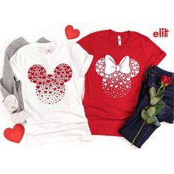 mickey minnie valentine shirt, valentines day shirt, disney couple shirt, minnie mouse shirt, mickey and minnie ears, va