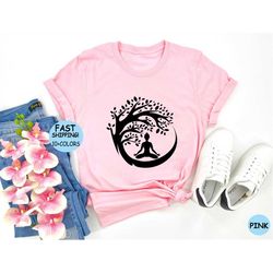 yoga tree circle shirt, yoga gift shirt, namaste tee, gift for yoga, yoga lover shirt, meditation shirt, yoga tee, spiri