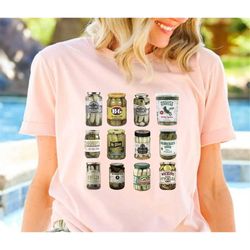 vintage canned pickles shirt, pickle sweatshirt, pickle jar shirt, pickle lover shirt, pickle crewneck, canning shirt, p