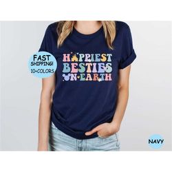 happiest besties on earth shirt, disney besties tee, disney castle balloon tee, disney group tee, disney best friends, d