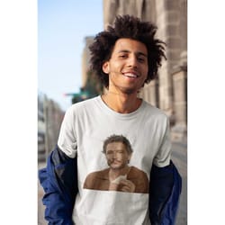 pedro pascal eating sandwich shirt, pedro pascal tshirt, pedro pascal meme, narcos, massive talent, funny shirt, trendy
