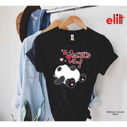 cute panda gift shirt, love panda tshirt, funny pandahappy valentine's day shirt, valentines day shirt, cute animal shir