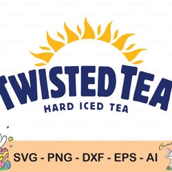 twisted tea svg, twist tea svg cut file, ice tea clipart, svg cut file for cricut, cut file for silhouette, hard iced te