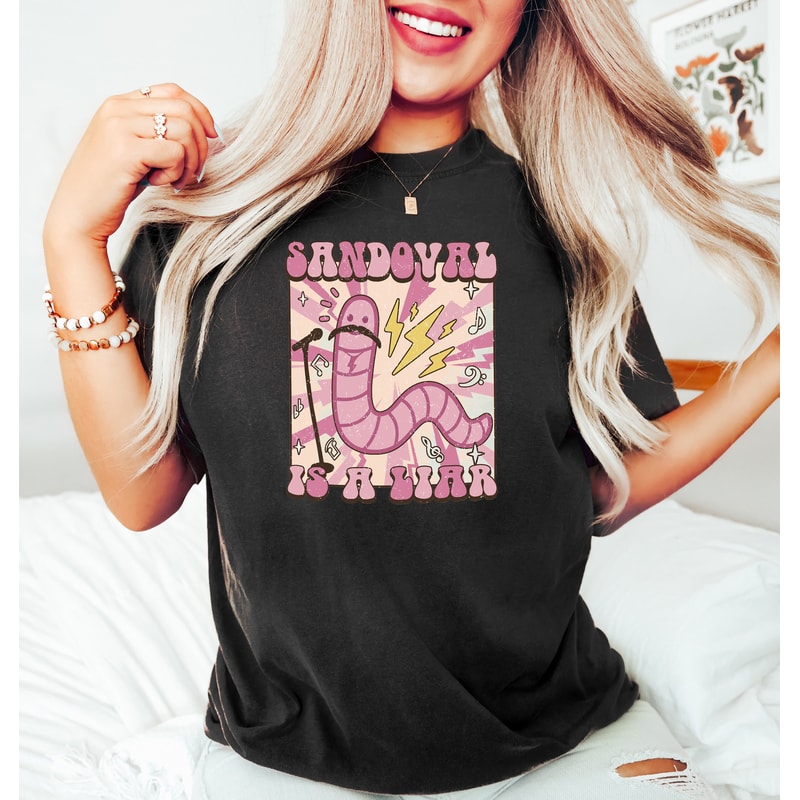 Sandoval's a Liar Unisex Premium Comfort Shirt, Vanderpump Rules, Retro Comfort Worm Shirt, Worm Crewneck, You're a Worm with Mustache Shirt - 2.jpg