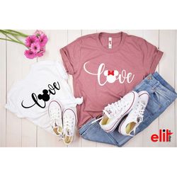 mickey love shirt, disney love shirt, disneyworld couples shirt, best couples shirt, gift unisex shirt, valentine's day
