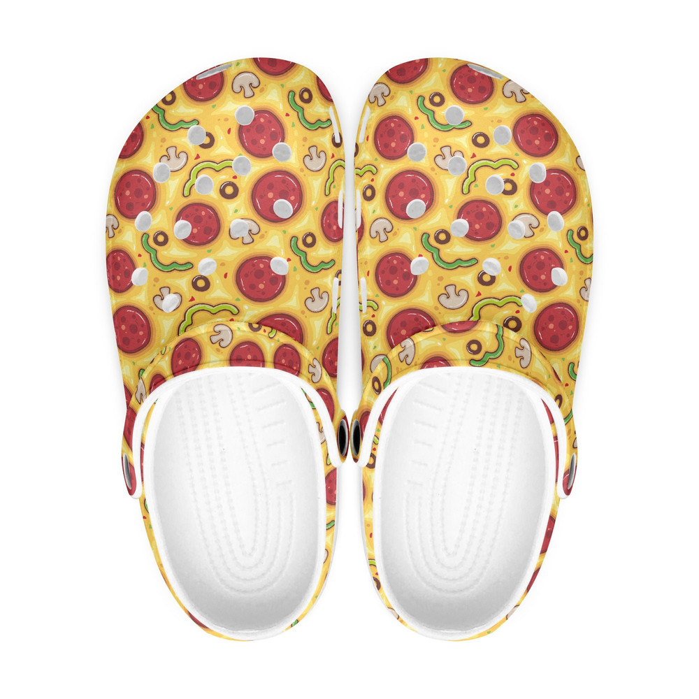 Funny Pizza Clogs Shoes Unisex, Pizza Shoes Kids, Slip-on Shoes Slippers Men Gift.jpg