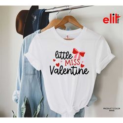 little miss valentine shirt, little miss valentine ribbon shirt, valentines day shirt, valentine's day gift, women valen