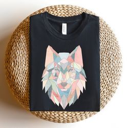 wolf abstract graphic shirt,vsco wolf shirt,animal print shirt,wolf tshirt,vintage wolf shirt,howling wolf gift,wolf lov