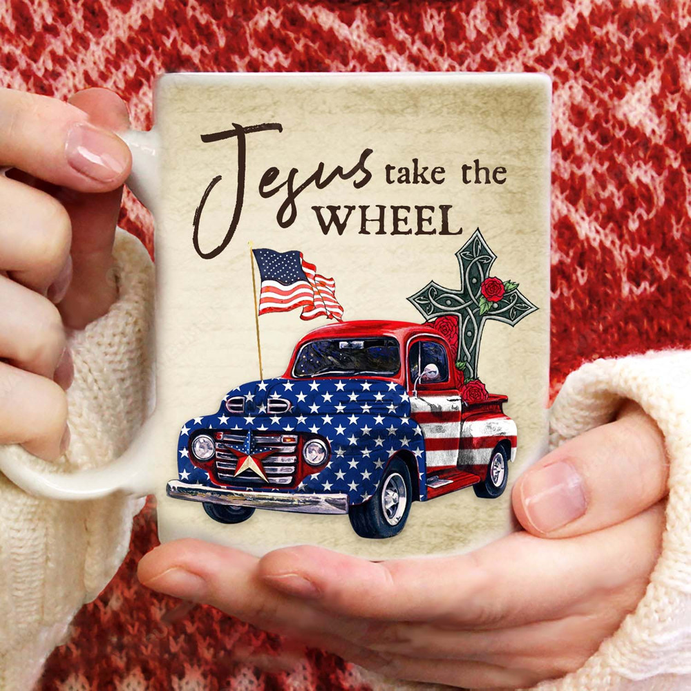 US flag, Awesome truck, Jesus take the wheel - Jesus AOP Mug_8018.jpg